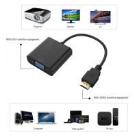 ราคา 1080P HDMI to VGA Converter Cable,Adapter HDMI to VGA cable(black) (10651724236)