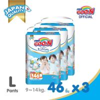 ราคา [ขายยกลัง] GOO.N Premium Super Jumbo กูนน์ พรีเมี่ยม รุ่นซุปเปอร์จัมโบ้ ผ้าอ้อมเด็กแบบกางเกง แพมเพิสกูนน์ ไซส์ L 46 ชิ้น (1910619051)