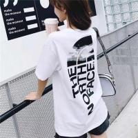 ราคา THE NORTH FACE เสื้อยืดลําลองสําหรับผู้ชายผู้หญิงผ้าฝ้ายแขนสั้นพิมพ์ลาย (21818426100)