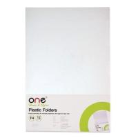 ราคา ONE แฟ้มซองพลาสติก F4 สีขาวใส แพ็ค 12 ซอง (9677177790)