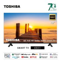 ราคา Toshiba TV ทีวี 43 นิ้ว Full HD WIFI Smart TV รุ่น 43E31KP Dolby Audio 2022 (16040995519)