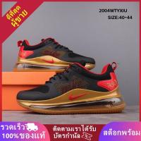 ราคา 100%ของแท้ NIKE Air Max 720 OBJ รองเท้าผ้าใบเบาะลม รองเท้าลำลองระบายอากาศ (ดำ / แดง / ส้ม) IIJY (21967425498)