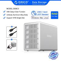 ราคา Orico 35 Series Enterprise 5 Bay 3.5 นิ้ว Hdd แท่นชาร์จ Type - C To Sata Hdd Enclosure 150 W ภายใน Power Hdd Case(3559C3) (5261211750)
