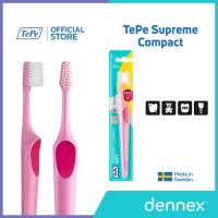 ราคา TePe Supreme Compact แปรงสีฟันขนนุ่ม ยาว 2 ระดับ หัวแปรงกระทัดรัด แปรงสีฟันเทเป้ สุพรีม คอมแพ็ค (1ชิ้น) by Dennex (3918612520)