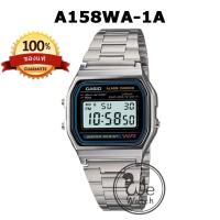 ราคา CASIO ประกัน CMG รุ่น A158WA-1DF นาฬิกาสายสแตนเลส ยอดนิยม อมตะ ทนมาก ขายดี DIGITAL พร้อมกล่อง มีประกัน 1ปี A158 (4917877264)