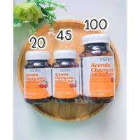 ราคา [20,45,100,150เม็ด,Imu Pro C สุตรใหม่/ EXP.2025] Vistra Acerola Cherry 1000 mg วิสทร้า อะเซโรลาเชอรี่ 1000 มล. (12912260055)