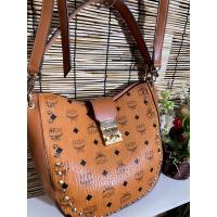 ราคา กระเป๋าสะพายหนังแท้ MCM 10” สีนำ้ตาล (19169290938)