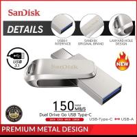 ราคา แฟลชไดร์ฟ OTG SANDISK Flash Drive Ultra Dual Drive Luxe USB 3.1 Type C 16 GB 32GB 64GB 128GB แฟลชไดร์ Flashdrive ดิสก์U (22701829524)