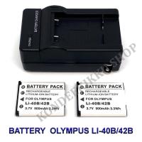 ราคา Li-40B \ Li-42B \ Li40B \ Li42B Battery and Charger For Olympus TG-320,Stylus 7040,D720,VR-330,FE-5500,X600,X800,X875 (5343787451)