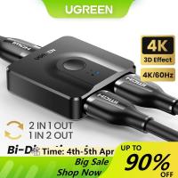 ราคา UGREEN HDMI Switch 2 IN 1 Out 4K @ 60Hz HDMI Splitter 1 in 2 Out HDMI Splitter for PS5, PS4, Xbox, TV Box, TV Stick, Switch, Mon (2170020429)