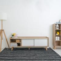 ราคา [กทม. 3-5 วัน ส่ง] SB Design Square ตู้วางทีวีบานเลื่อน ขนาด 150 ซม. รุ่น CLINTA สีไม้อ่อน (150X40X50 ซม.) แบรนด์ LOOMS (18455520441)