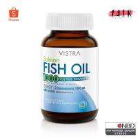 ราคา Vistra Salmon Fish Oil 1000 mg. วิสทร้า แซลมอน ฟิชออยล์ 1000 มก. (584749284)