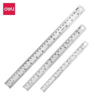 ราคา Deli ไม้บรรทัดเหล็ก ไม้บรรทัด ฟุตเหล็ก ไม้วัดสเกล ไม้บรรทัดฟุตเหล็ก ยาว 15 20 30 50 ซม อุปกรณ์สำนักงาน Metal ruler (4093326430)