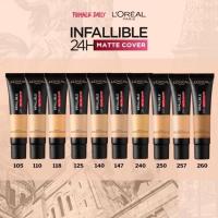 ราคา L'Oreal Infallible 24H Matte Cover Foundation 35ml (10960605436)
