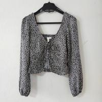 ราคา H&M เสื้อเบลาส์แขนพองลายดอก (19277932340)
