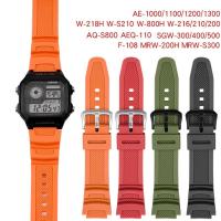 ราคา สายนาฬิกาข้อมือซิลิโคน 18 มม. สําหรับ Casio Aq-S810W S800W Ae-1000W Sgw-400H 300H 500H W-735H (15926680538)