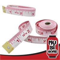ราคา ✨ราคาถูก✨ MUSI HOME สายวัด 【E3】 สายวัดรอบเอว สายวัดขนาด สายวัดตัว ที่วัดเอว ความยาว 60นิ้ว หรือ 150CM ตัวเลขใหญ่ชัดเจน (4488669389)