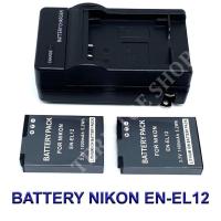 ราคา ENEL12 \ EN-EL12 Battery and Charger for Nikon COOLPIX A900,W300,S1200pj,AW120,AW130,P340,S9700,S9900,KeyMission 170,360 (8302668350)
