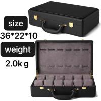 ราคา *พร้อมส่ง*กล่องนาฬิกา 12 เรือน กล่องใส่นาฬิกา 12ช่อง กล่องเก็บนาฬิกาข้อมือ Watch Box กล่องหนังนาฬิกา กล่องของขวัญ (18841125694)