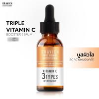 ราคา [ลดทันที 45 กรอกโค้ด FHJ7GM8X]Gravich Triple Vitamin C Booster Serum 30 ml เซรั่มวิตามินซี ผิวกระจ่างใส ลดความหมองคล้ำ (19212300594)