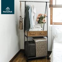 ราคา [1แถม1] HomeHuk ราวแขวนเสื้อผ้า ทรงสามเหลี่ยม ล้อเลื่อน พร้อมชั้นวาง 2 ชั้น ราวแขวนผ้า ตู้เสื้อผ้า ชั้นวางเสื้อผ้า ราวแขวนเสื้อ ราวตากผ้าเหล็ก ราวตากผ้ามินิมอล ราวแขวนผ้ามินิมอล Coated Steel Triangula