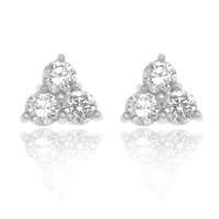 ราคา Jewelry Buffet ต่างหู ต่างหูพลอยCZ ต่างหูสตัดพลอย 3 เม็ด (1175307024)