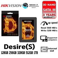 ราคา โค้ดลด300 "LSXY5MTT" HIKVISION Desire(S) 3D NAND 2.5 SATA III 128GB 256GB 320GB 512GB 1TB SSD (เอสเอสดี) ประกัน 3 ปี (16463125339)