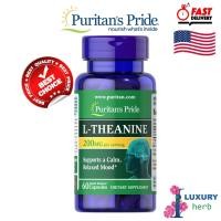 ราคา อาหารเสริม L-Theanine 200mg/60 เม็ด Puritan's Pride exp10/2023 (1628117965)