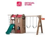 ราคา Step2 ค่ายผจญภัย Naturally Playful Adventure Lodge Play Center เครื่องเล่นเด็ก ชิงช้าสไลเดอร์ ชิงช้าสนาม (2301579687)