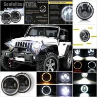 ราคา (sfss) ไฟหน้า led hi / lo beam ทรงกลม 7 นิ้ว สําหรับ wrangler jk lj (3335770091)