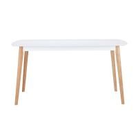 ราคา INDEX LIVING MALL โต๊ะทานอาหาร รุ่นมาวิน ขนาด 150 x 90 ซม. - สีขาว / ลายไม้ธรรมชาติ (2887783536)