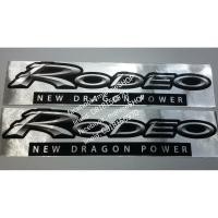 ราคา สติ๊กเกอร์แบบดั้งเดิม ฟอยเงินขนแมว ไม่ใช่ฟอยเงินธรรมดา ติดแค๊ปรถ ISUZU RODEO คำว่า RODEO THE DRAGON POWER อีซูซุ sticker (3230761257)