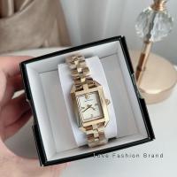 ราคา ✨ผ่อน0%แท้100%✨ นาฬิกาสีทอง หน้าปัดทรงสี่เหลี่ยม Tory Burch Womens Dalloway Gold TBW1100 สีทอง (4581102171)