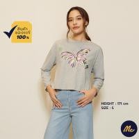 ราคา Mc JEANS เสื้อยืดทรงครอป แขนยาว MC ADVENTURE เสื้อยืด แม็ค แท้ สีเทา ใส่สบาย ไม่ระคายเคืองผิว MTSZ541 (3272175546)