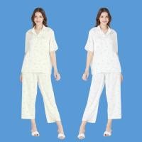 ราคา CARA คาร่า ชุดนอน 2 ชิ้น เสื้อเชิ้ตแขนสั้น + กางเกงขายาว ชุดนอนผ้าซาติน ชุดนอนผู้หญิง นุ่มลื่น เย็นสบาย 2 สี OCNN-PPA226 (3183937706)