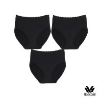 ราคา Wacoal Short Panty กางเกงในรูปแบบเต็มตัว ขอบลูกไม้ แพ็ค 3 ชิ้น รุ่น WU4C35/WU4T35 สีดำ (BB) (2029762076)