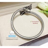 ราคา กำไลข้อมือเงินแท้ 92.5% หัวพญานาค แบบรมดำ - โปร่ง(แบบเปิด)ข้อมือ 6.3-7.3 นิ้ว(เรือนเงินแท้) : HAN0118 (2052056650)