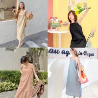 ราคา พร้อมส่ง1-2วันถึงMadam Dress แฟชั่นเกาหลี เดรสยาว ชุดเดรสสายเดี่ยว สไตล์เรียบหรู เดรสทรงเอ ชุดเดรส พร้อมส่ง เดรส มินิม (9963810280)