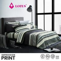 ราคา LOTUS ชุดผ้าปู 5ฟุต+ผ้านวม ลายLI 058 รุ่น Impression Print ส่งฟรี (1578129610)
