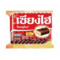 ราคา SANGHAI เซียงไฮ เวเฟอร์เคลือบครีมรสช็อกโกแลต 6 กรัม x 10 แท่ง (2724307626)