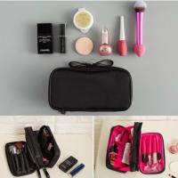 ราคา BG-6135/ShopAt.Two/พร้อมส่ง กระเป๋าเครื่องสำอางค์ ซิปสองชั้น ขนาดพกพา (1048792122)