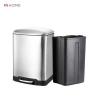 ราคา PRIM ถังขยะสแตนเลส ถังขยะสแตนเลสแบบเหยียบ ขนาด 6 ลิตร ถังขยะ มีระบบ Soft Close ปิดนุ่มนวล สะดวก ไม่มีเสียง (1223357418)