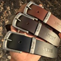 ราคา (งานดีสุด)เข็มขัดหนังแท้ เข็มขัด levi เข็มขัดผู้ชาย+แถมพวงกุญแจ(L4) (2196602882)