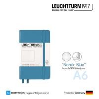 ราคา Leuchtturm1917 Pocket (A6) "Nordic Blue" Dotted Hardcover Notebook - สมุดโน๊ต Leuchtturm A6 ลายจุด ปกแข็ง สีนอร์ดิกบลู (2407239582)