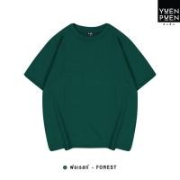 ราคา YuenPuen เสื้อยืด Oversize สีฟอเรสท์_ไม่ยืด ไม่ย้วย ไม่ต้องรีด เสื้อยืดสีพื้น เสื้อยืนพื้น เสื้อยืดผู้ชาย หญิง (14934263894)
