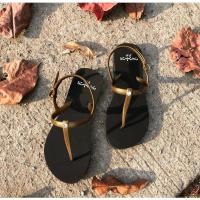 ราคา Hotรองเท้าแตะCHO-I-CEรัดส้น ดำรัดส้นทอง ประดับเพชร2 (7363907740)