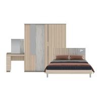 ราคา SB Design Square SB DESIGN SQUARE SB FURNITURE ชุดห้องนอน Econi-B ขนาด 5 ฟุต สีโอ๊คอ่อน แบรนด์ SB FURNITURE (4464066403)