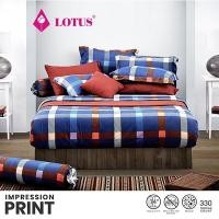ราคา LOTUS ชุดผ้าปู 6 ฟุต 5 ชิ้น ลายLI 061 รุ่น Impression Print ส่งฟรี (1578208247)
