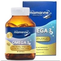 ราคา ❤❤ถูกมาก❤❤Mamarine Senior Omega 3 Plus Ginseng มามารีน ซีเนียร์ โอเมก้า ผสมสารสกัดจากโสม 30 แคปซูล (7020530452)