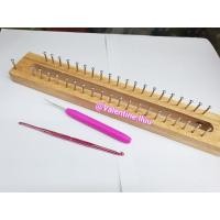 ราคา บล็อกไม้ถักไหมพรม 20หลัก+ เข็มถัก2อัน *ครบชุดถัก* (723494628)